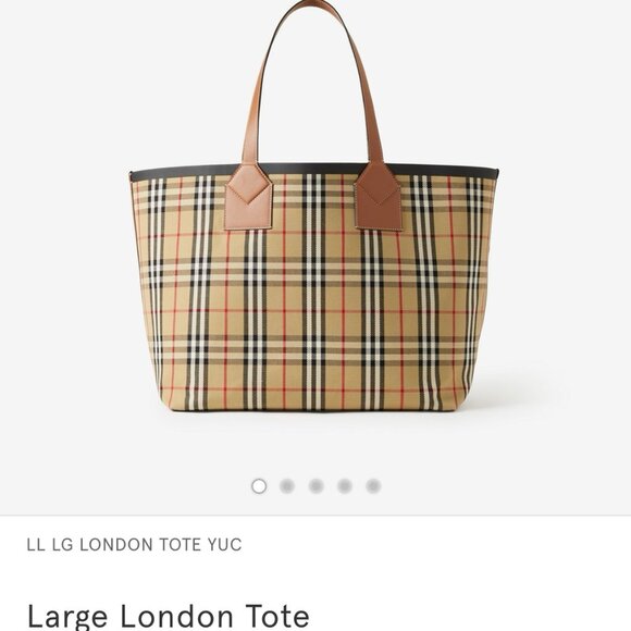 Large London Tote Bag - Burberry - Picture 1 of 11